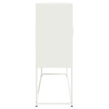 Credenza Bianca 100,5x39x107 cm in Acciaio
