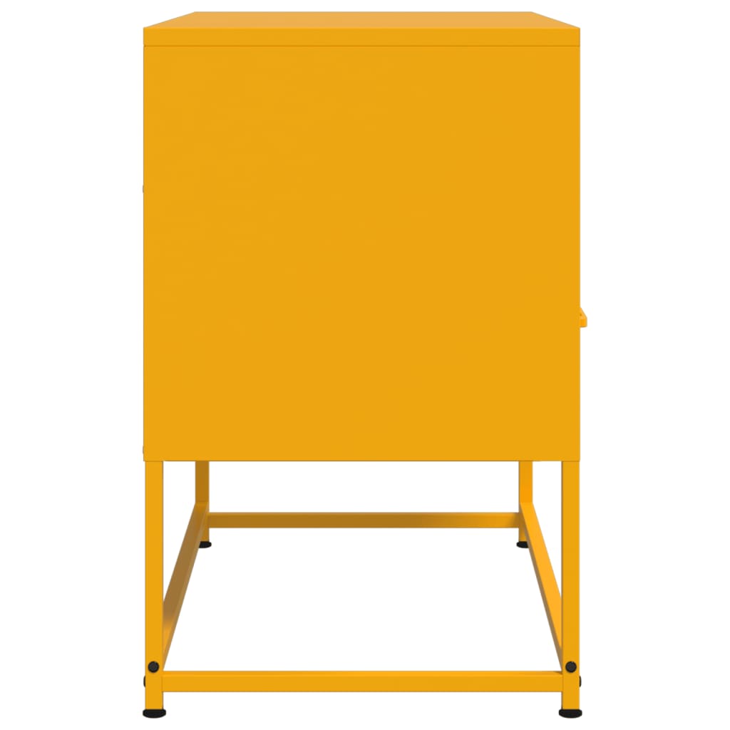 Mobile TV Giallo Senape 68x39x60,5 cm in Acciaio - homemem39