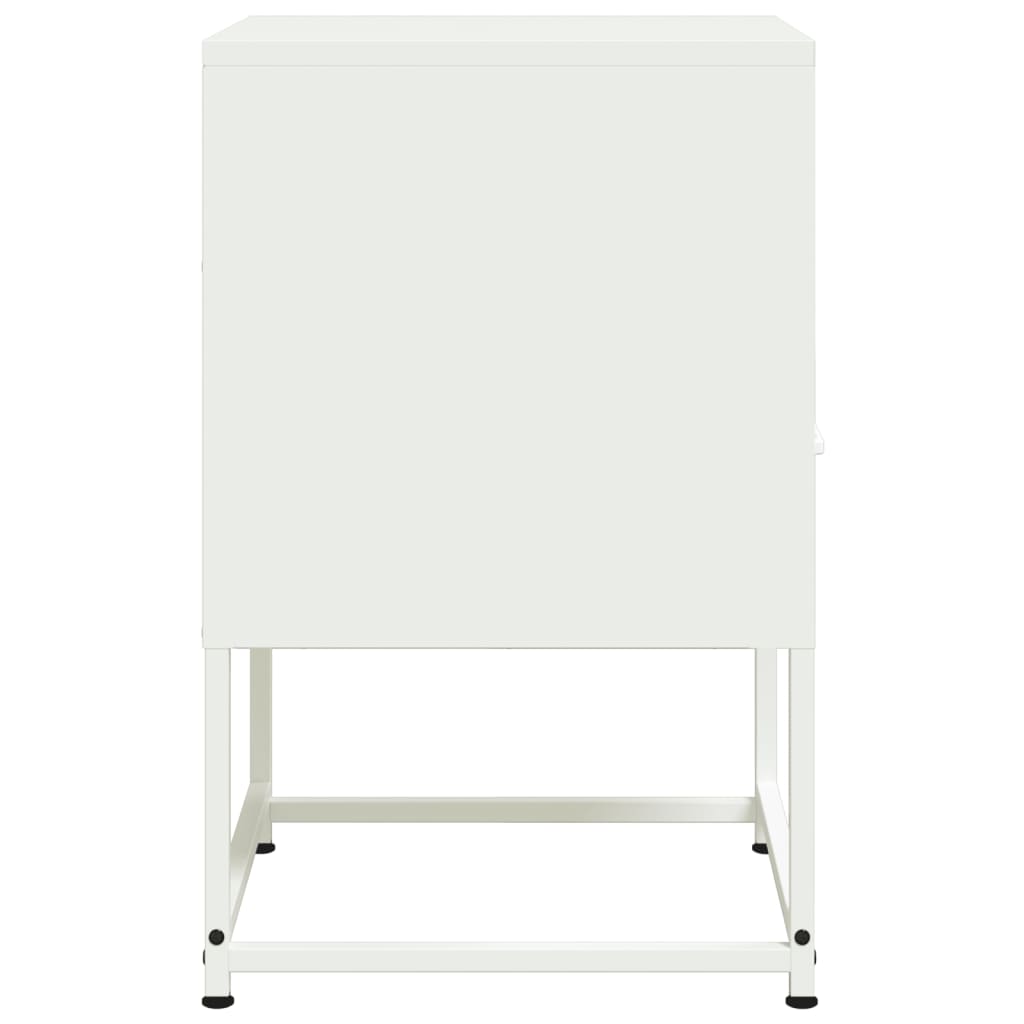 Comodini 2 pz Bianchi 36x39x60,5 cm in Acciaio - homemem39