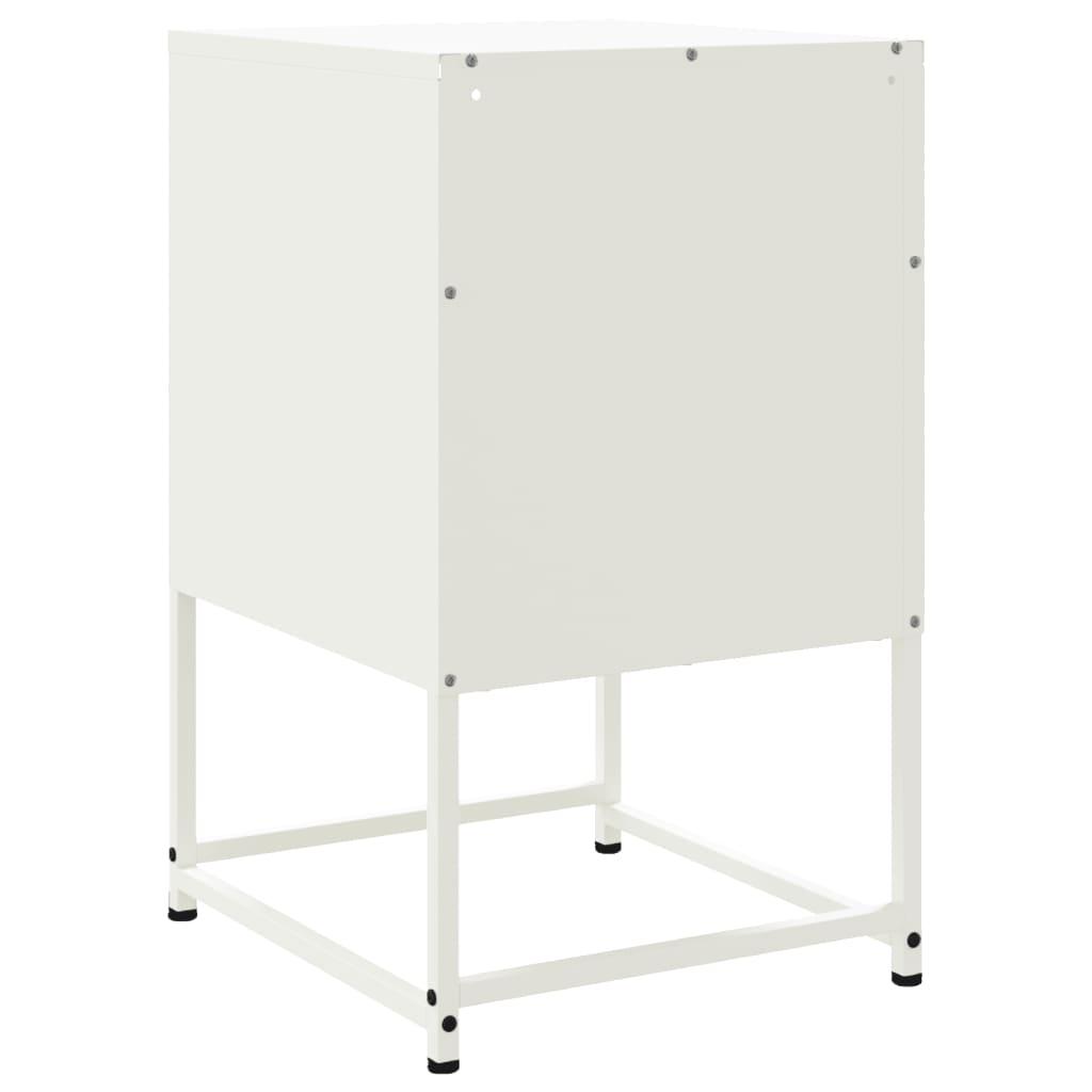 Comodini 2 pz Bianchi 36x39x60,5 cm in Acciaio - homemem39
