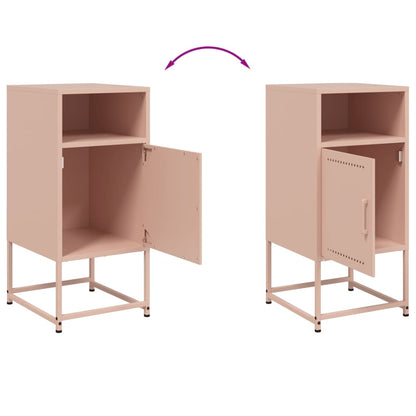Comodino Rosa 36x39x78 cm in Acciaio | homemem39