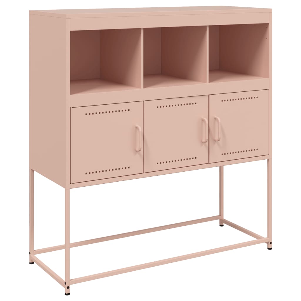 Credenza Rosa 100,5x39x107 cm in Acciaio - homemem39