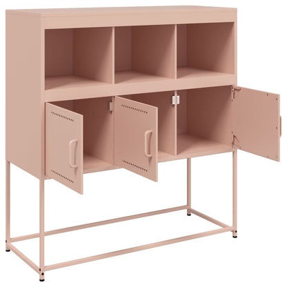 Credenza Rosa 100,5x39x107 cm in Acciaio