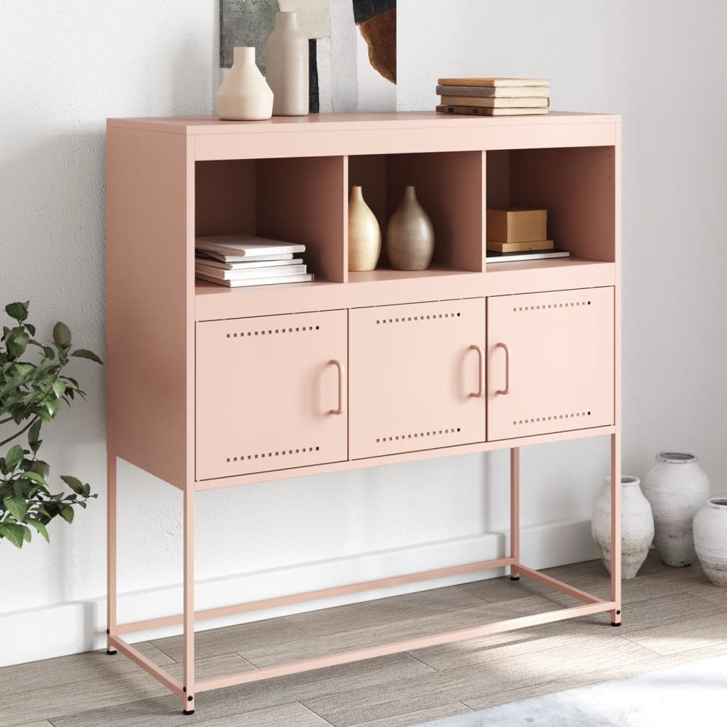 Credenza Rosa 100,5x39x107 cm in Acciaio