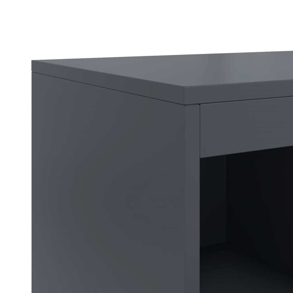 Credenza Antracite 100,5x39x107 cm in Acciaio
