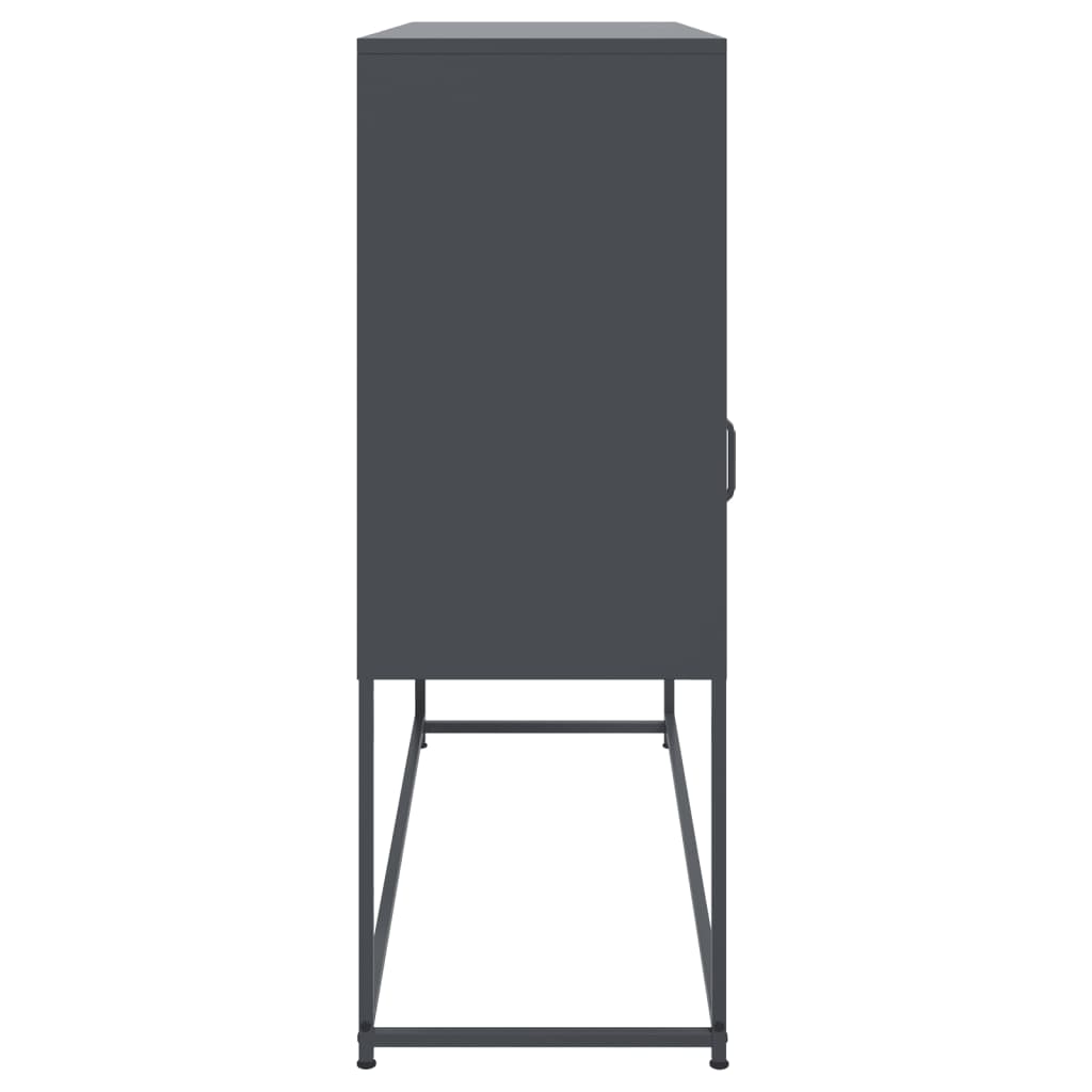 Credenza Antracite 100,5x39x107 cm in Acciaio