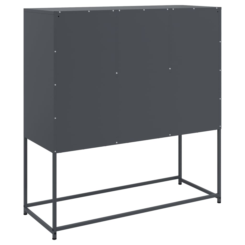 Credenza Antracite 100,5x39x107 cm in Acciaio