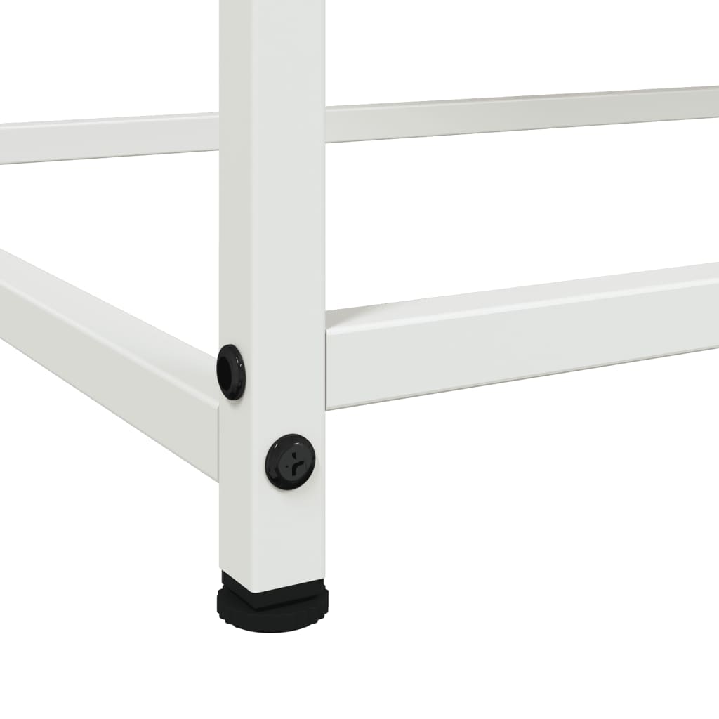 Credenza Bianca 100,5x39x107 cm in Acciaio - homemem39