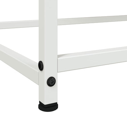 Credenza Bianca 100,5x39x107 cm in Acciaio - homemem39