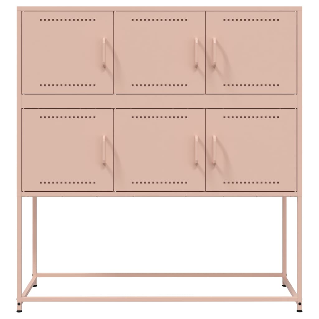 Credenza Rosa 100,5x39x107 cm in Acciaio - homemem39