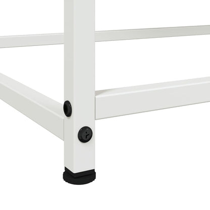 Credenza Bianca 100,5x39x107 cm in Acciaio - homemem39