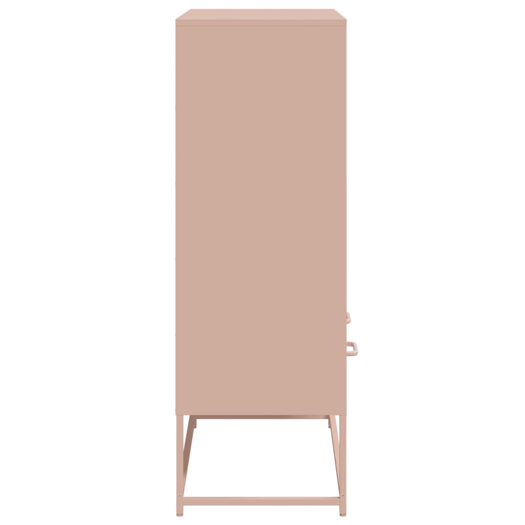 Credenza Rosa 68x39x111,5 cm Acciaio