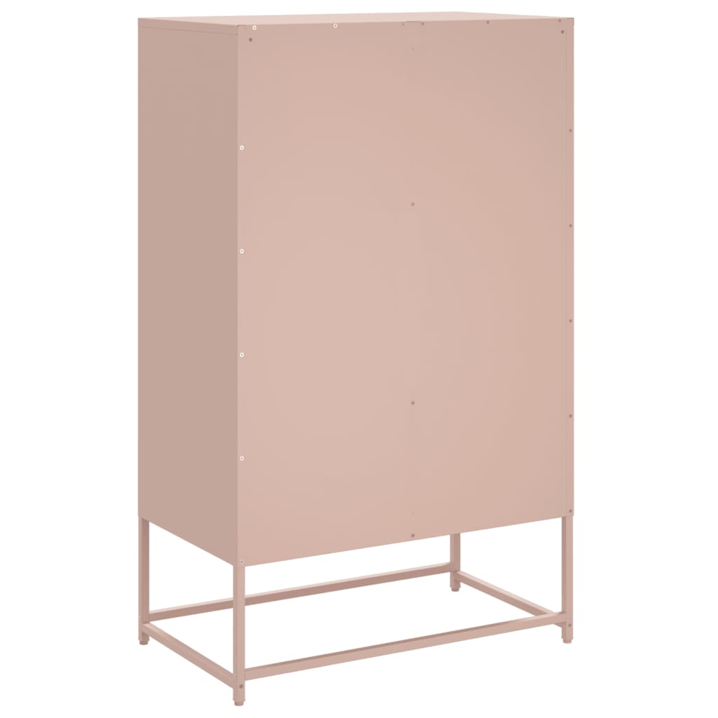 Credenza Rosa 68x39x111,5 cm Acciaio