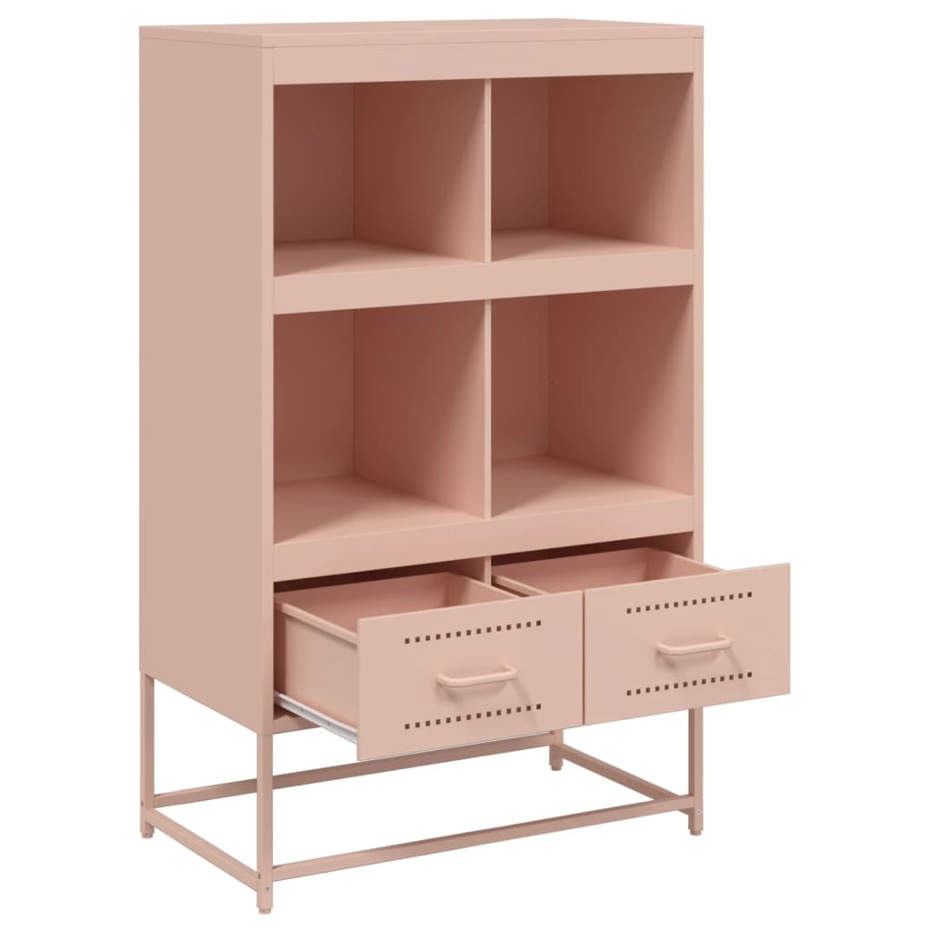 Credenza Rosa 68x39x111,5 cm Acciaio - homemem39