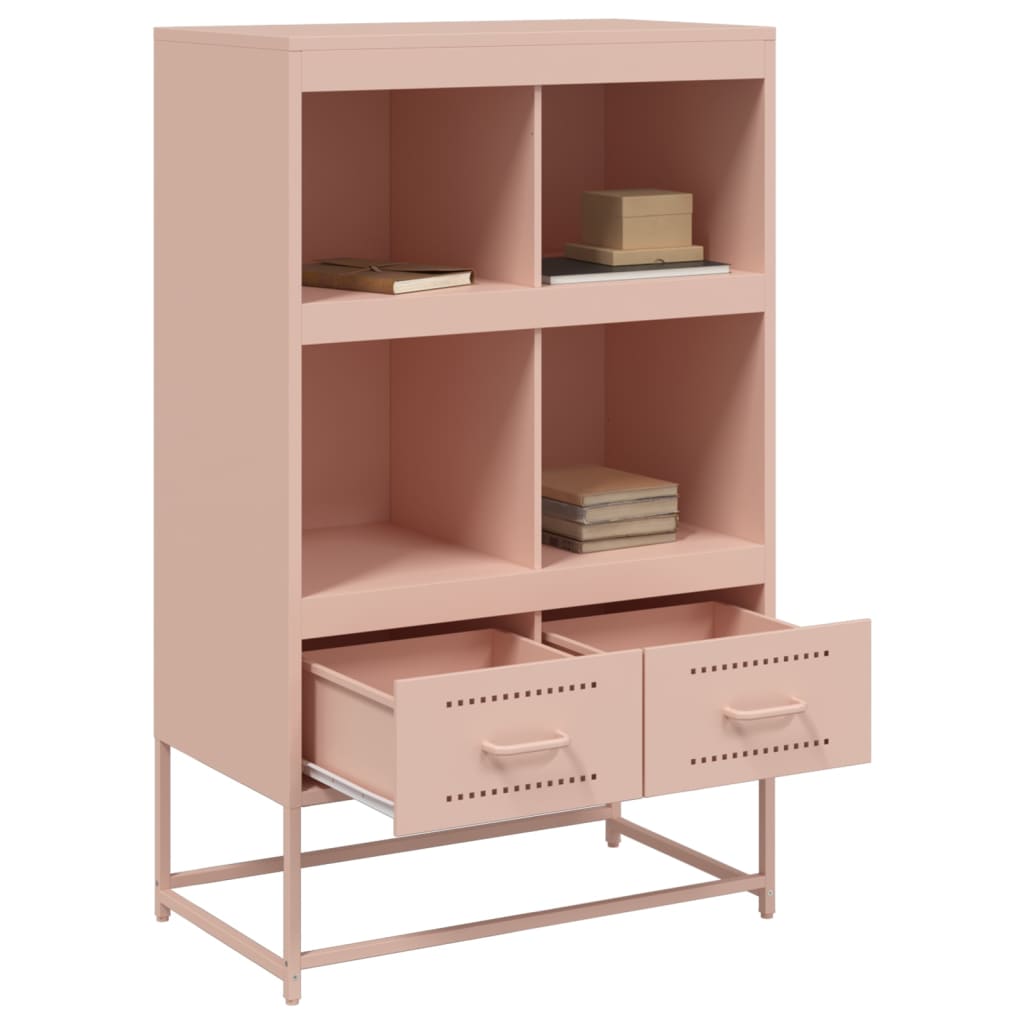 Credenza Rosa 68x39x111,5 cm Acciaio - homemem39