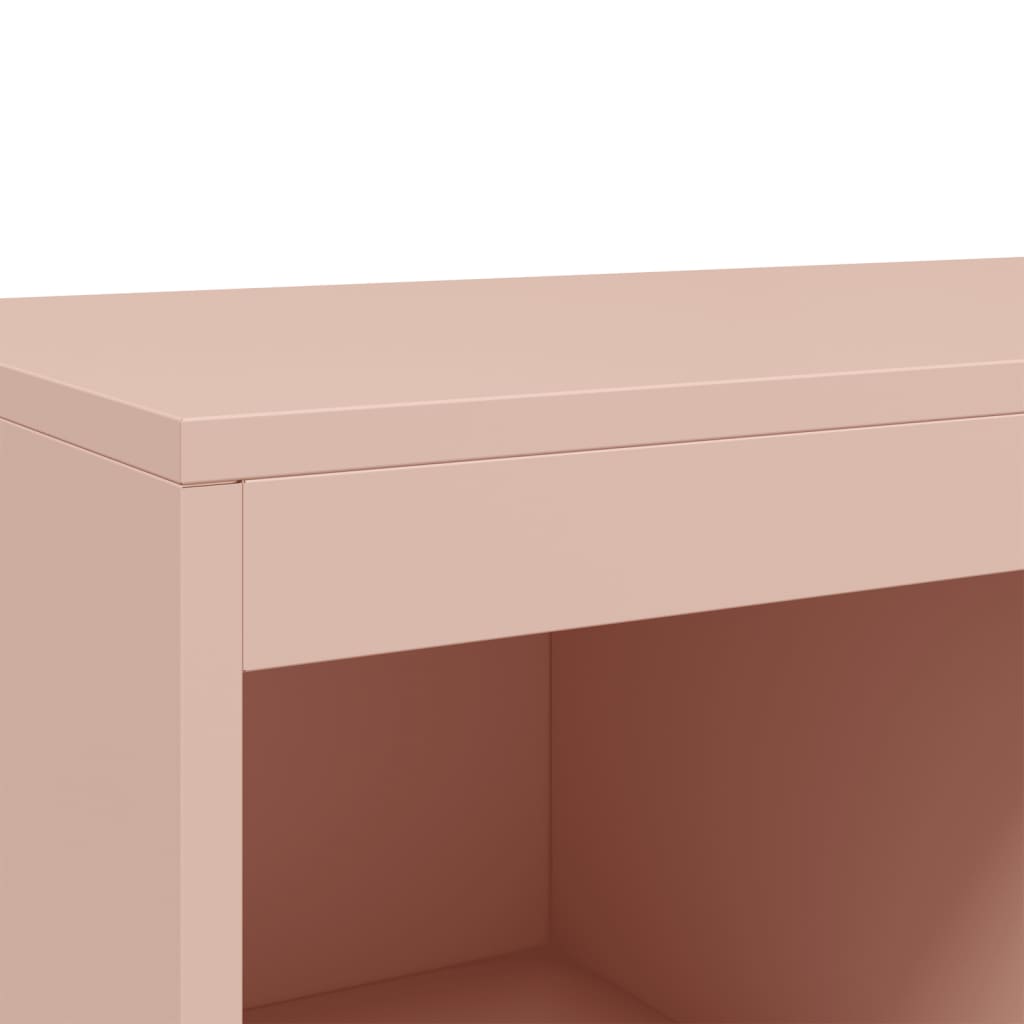 Credenza Rosa 68x39x111,5 cm Acciaio