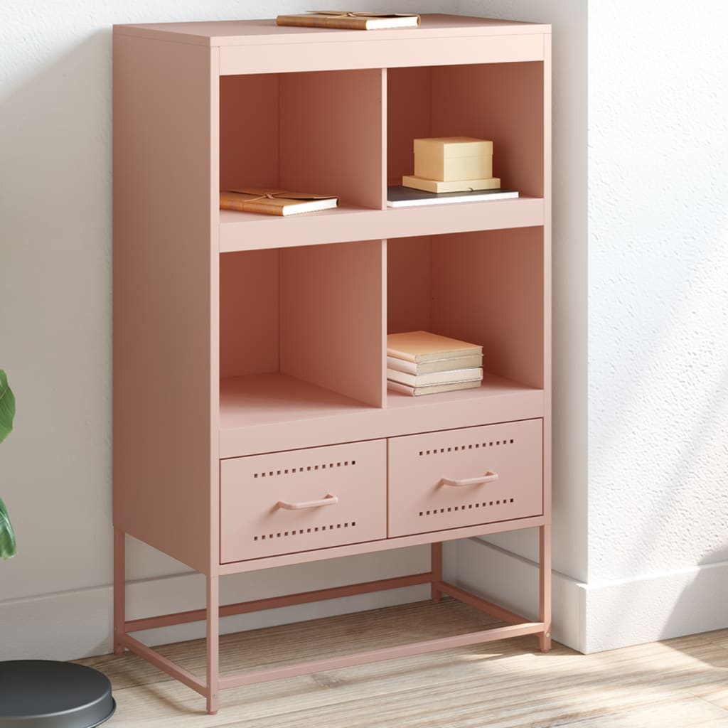 Credenza Rosa 68x39x111,5 cm Acciaio