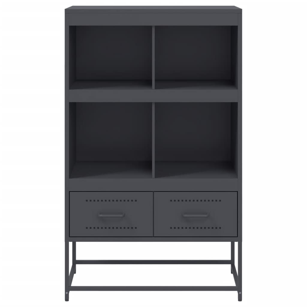 Credenza Antracite 68x39x111,5 cm Acciaio