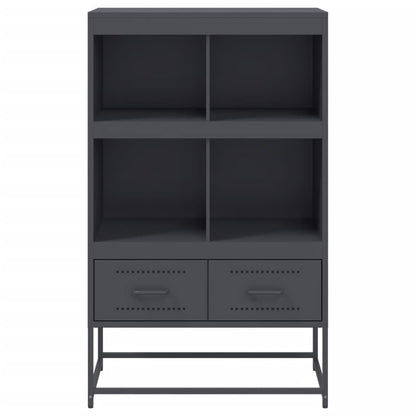 Credenza Antracite 68x39x111,5 cm Acciaio