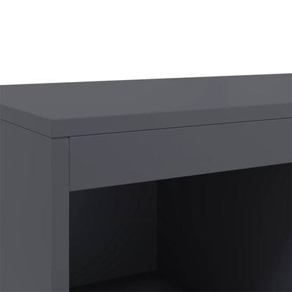 Credenza Antracite 68x39x111,5 cm Acciaio