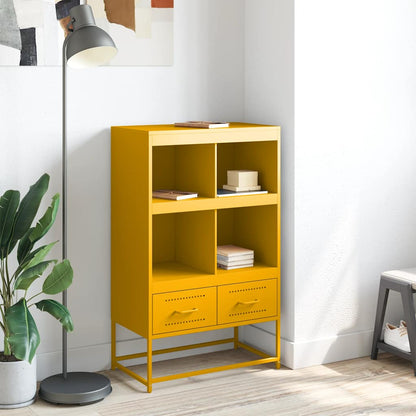 Credenza Giallo Senape 68x39x111,5 cm in Acciaio - homemem39