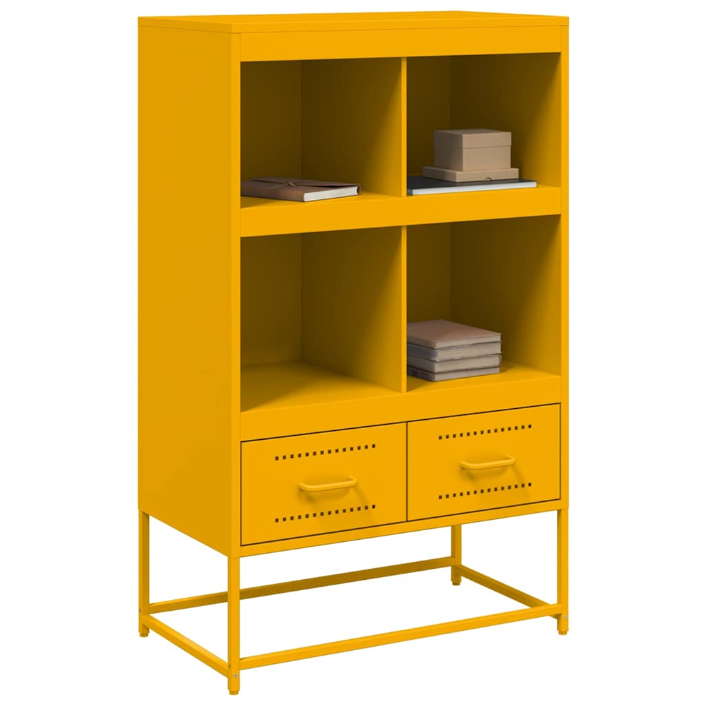 Credenza Giallo Senape 68x39x111,5 cm in Acciaio - homemem39