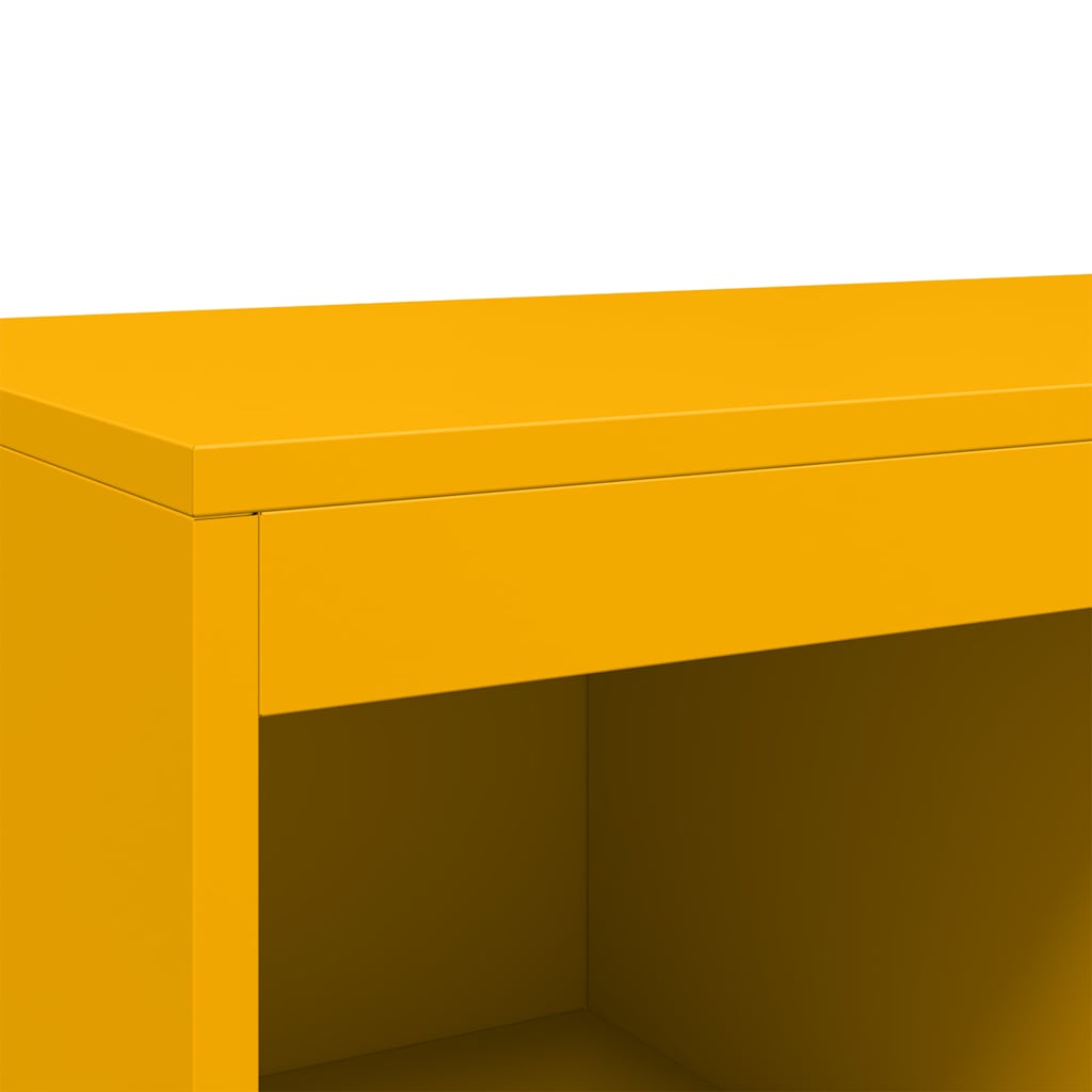 Credenza Giallo Senape 68x39x111,5 cm in Acciaio - homemem39