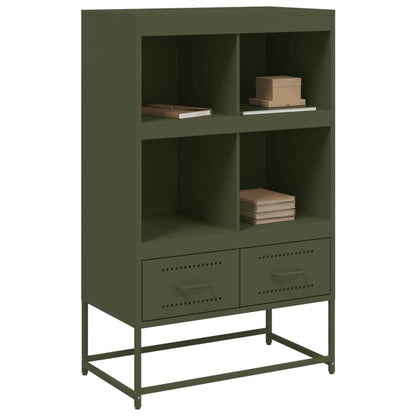 Credenza Verde Oliva 68x39x111,5 cm in Acciaio