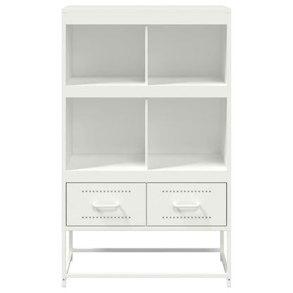 Credenza Bianca 68x39x111,5 cm Acciaio - homemem39