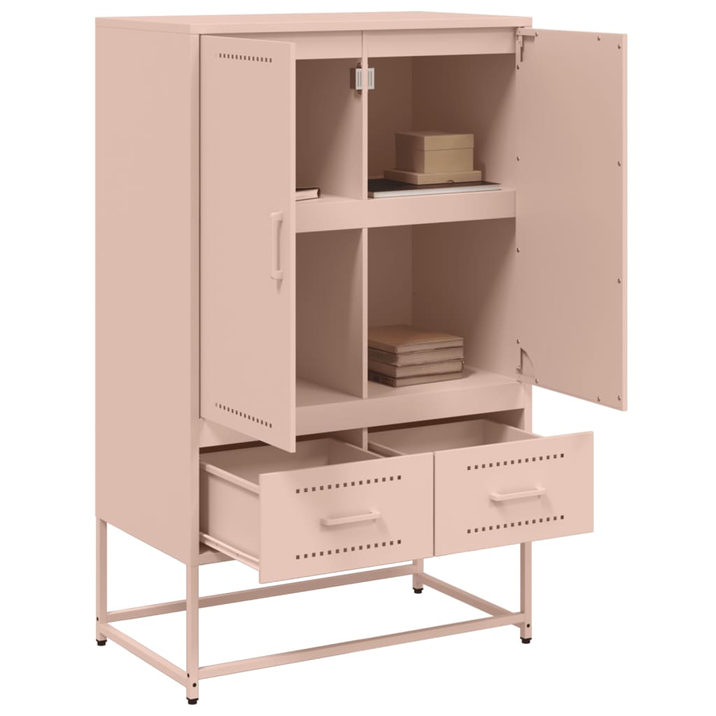 Credenza Rosa 68x39x111,5 cm Acciaio