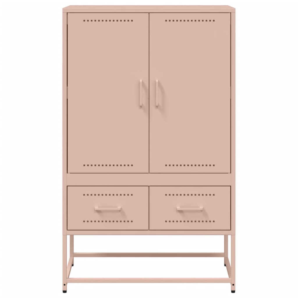 Credenza Rosa 68x39x111,5 cm Acciaio - homemem39
