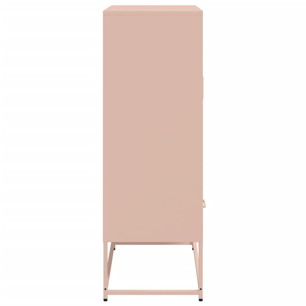 Credenza Rosa 68x39x111,5 cm Acciaio