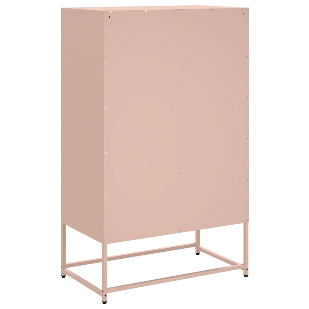 Credenza Rosa 68x39x111,5 cm Acciaio - homemem39