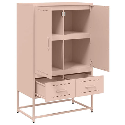 Credenza Rosa 68x39x111,5 cm Acciaio - homemem39
