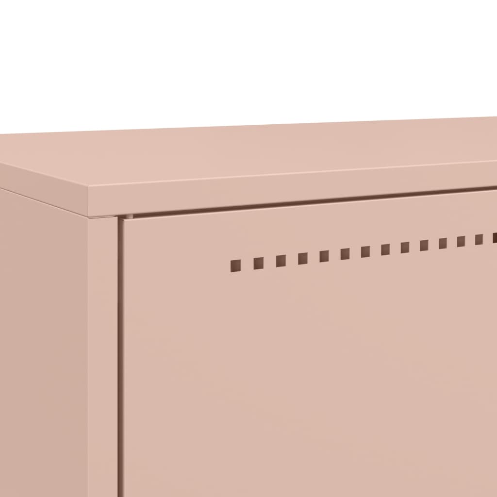 Credenza Rosa 68x39x111,5 cm Acciaio - homemem39