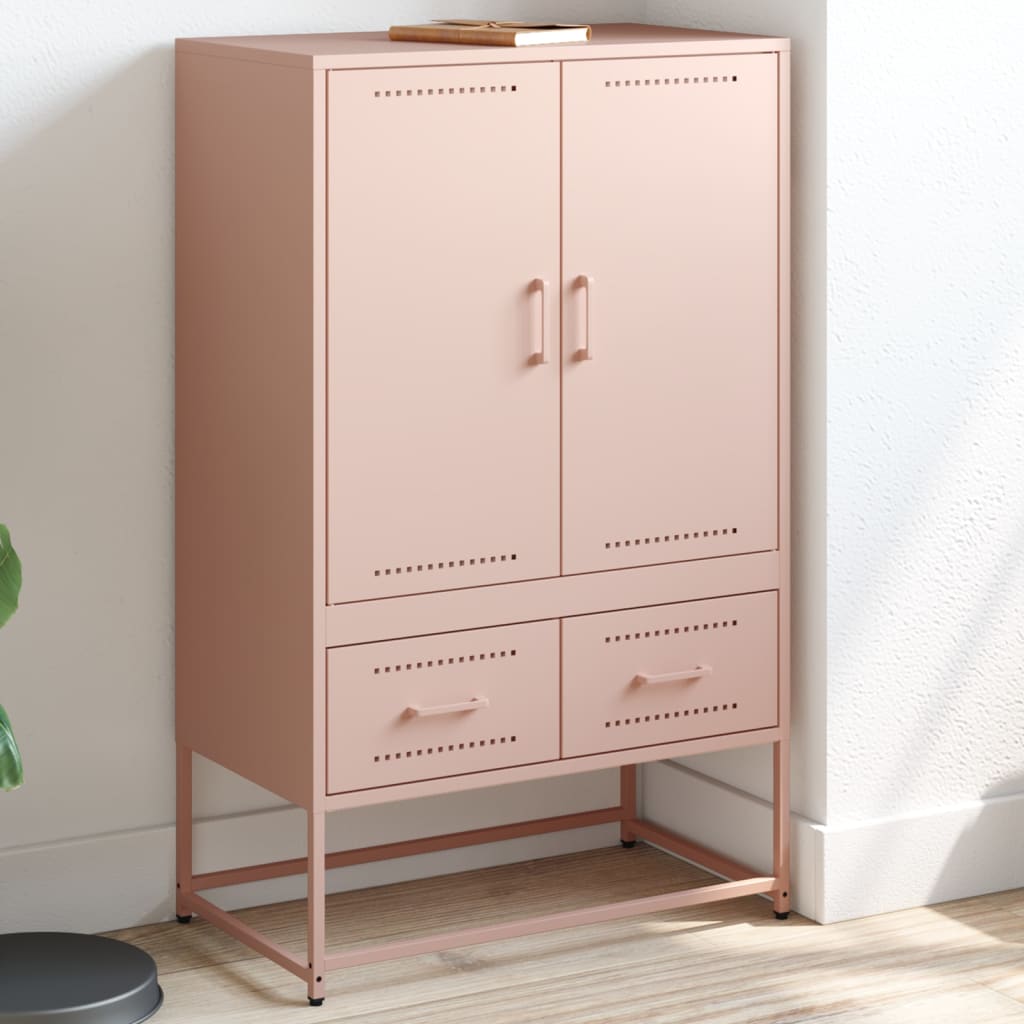 Credenza Rosa 68x39x111,5 cm Acciaio