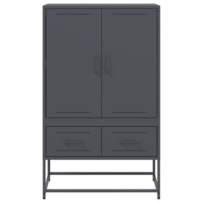 Credenza Antracite 68x39x111,5 cm Acciaio