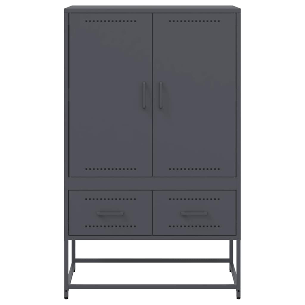 Credenza Antracite 68x39x111,5 cm Acciaio - homemem39