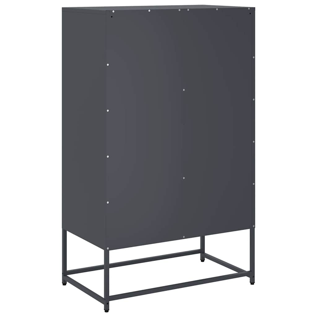Credenza Antracite 68x39x111,5 cm Acciaio