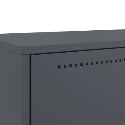 Credenza Antracite 68x39x111,5 cm Acciaio