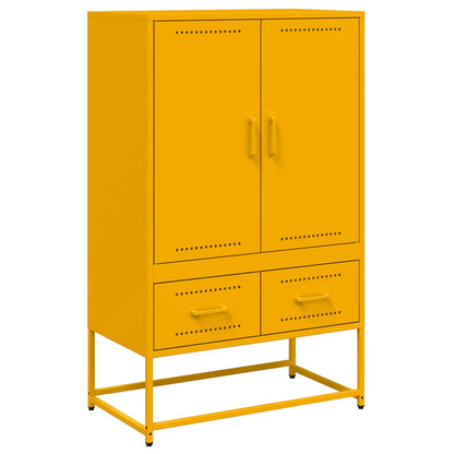 Credenza Giallo Senape 68x39x111,5 cm in Acciaio - homemem39