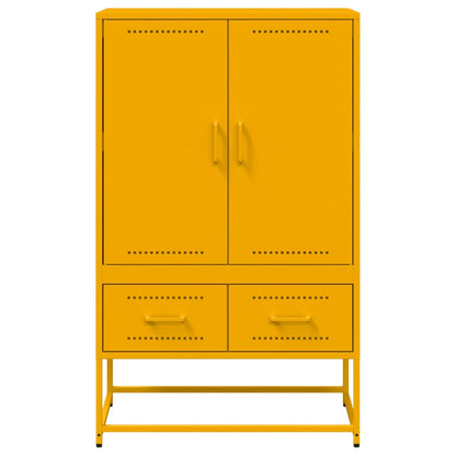 Credenza Giallo Senape 68x39x111,5 cm in Acciaio