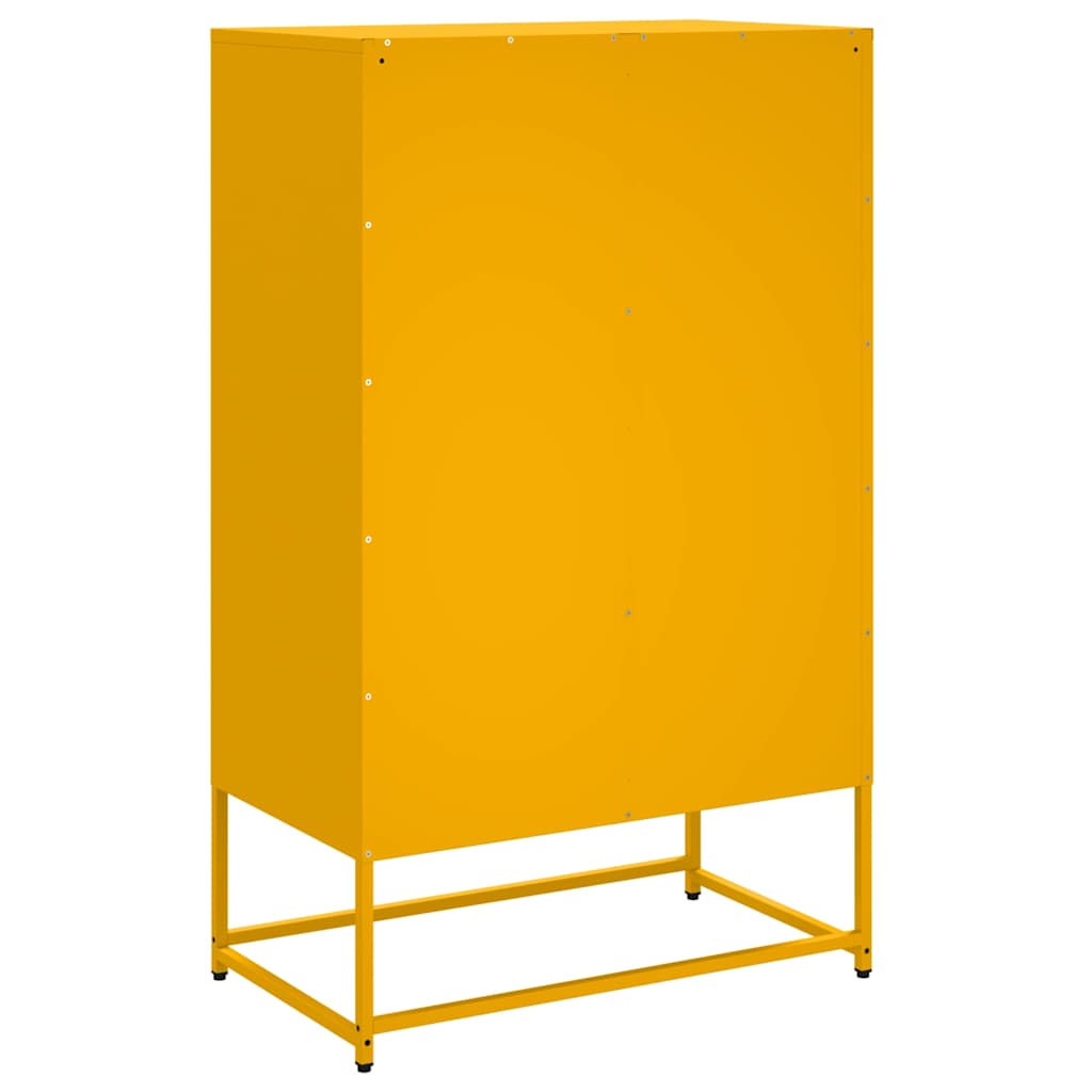 Credenza Giallo Senape 68x39x111,5 cm in Acciaio - homemem39