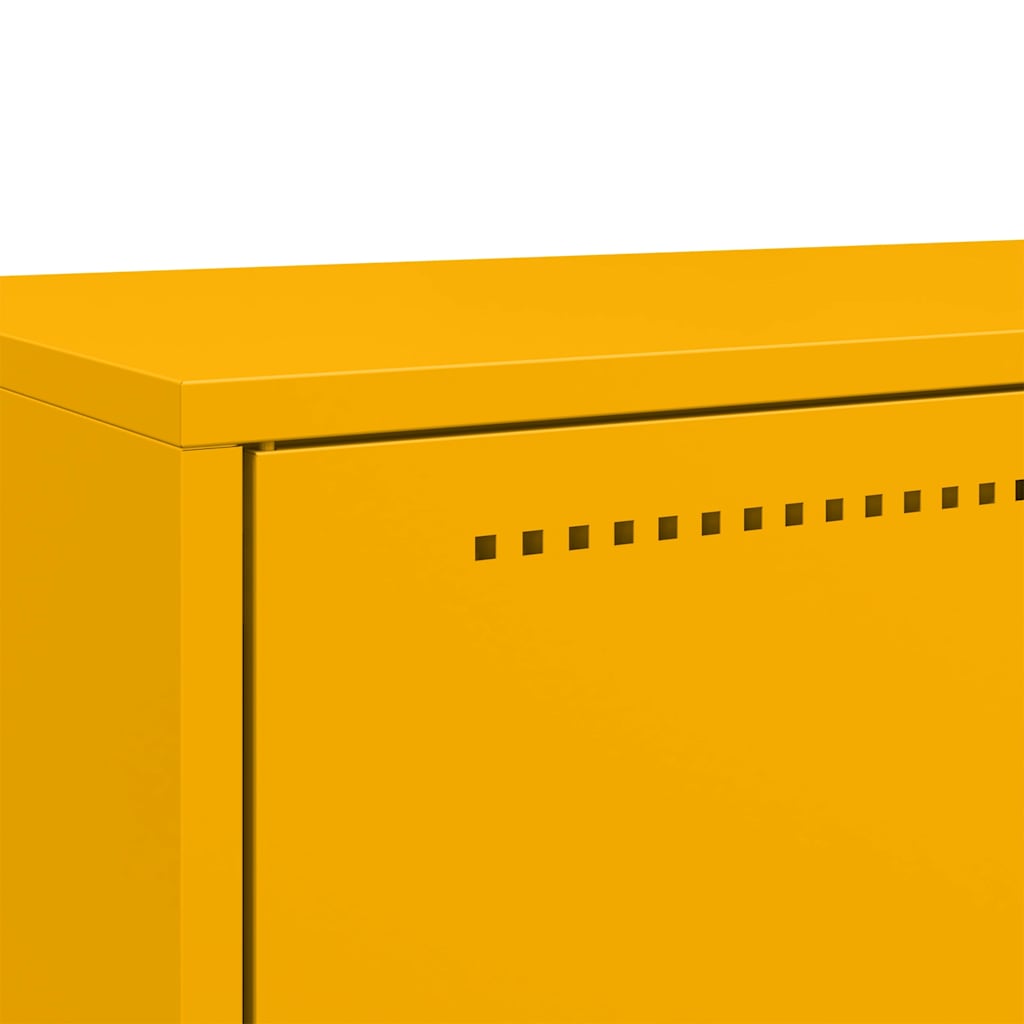 Credenza Giallo Senape 68x39x111,5 cm in Acciaio - homemem39