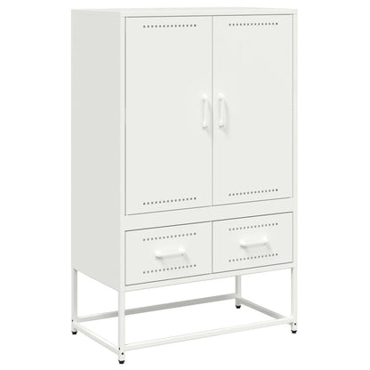 Credenza Bianca 68x39x111,5 cm Acciaio