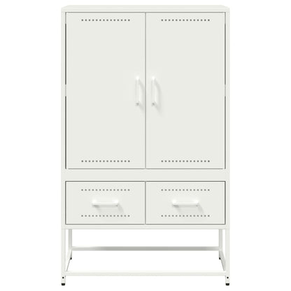 Credenza Bianca 68x39x111,5 cm Acciaio