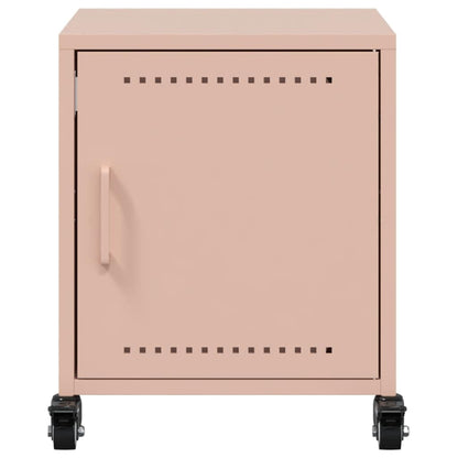 Comodini 2 pz Rosa 36x39x43,5 cm in Acciaio - homemem39