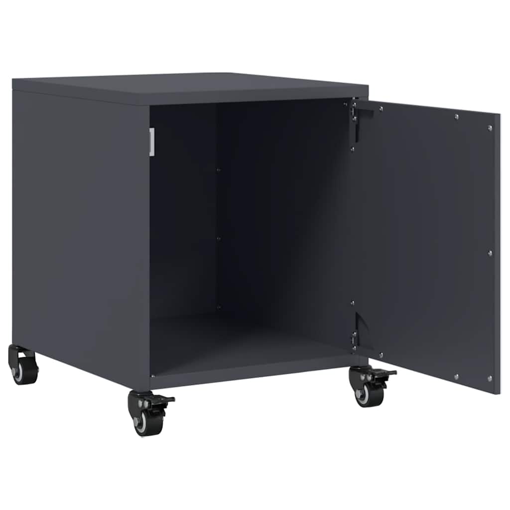 Comodini 2 pz Antracite 36x39x43,5 cm in Acciaio - homemem39