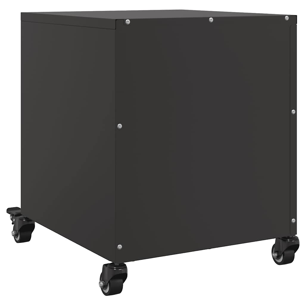 Comodini 2 pz Neri 36x39x43,5 cm in Acciaio - homemem39