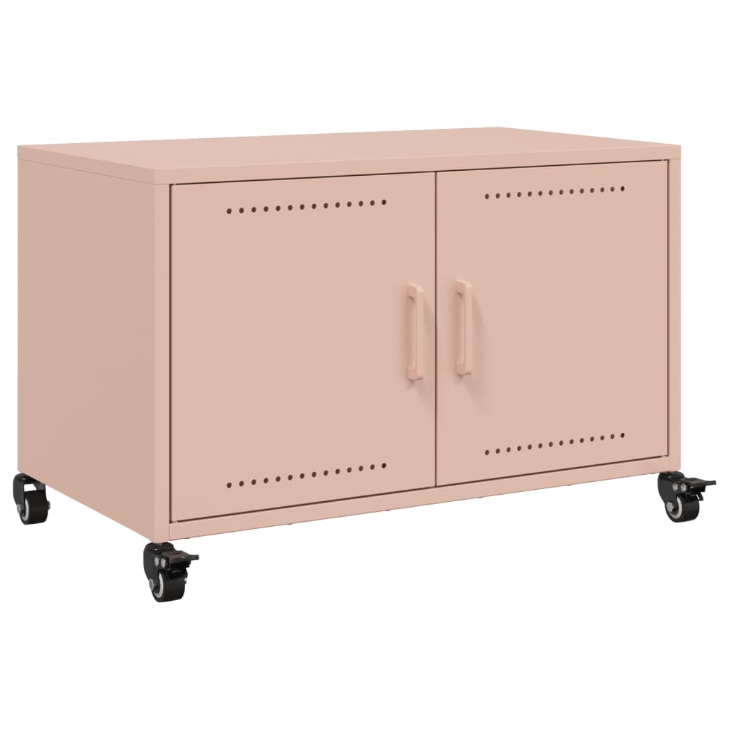 Mobile TV Rosa 68x39x43,5 cm in Acciaio - homemem39